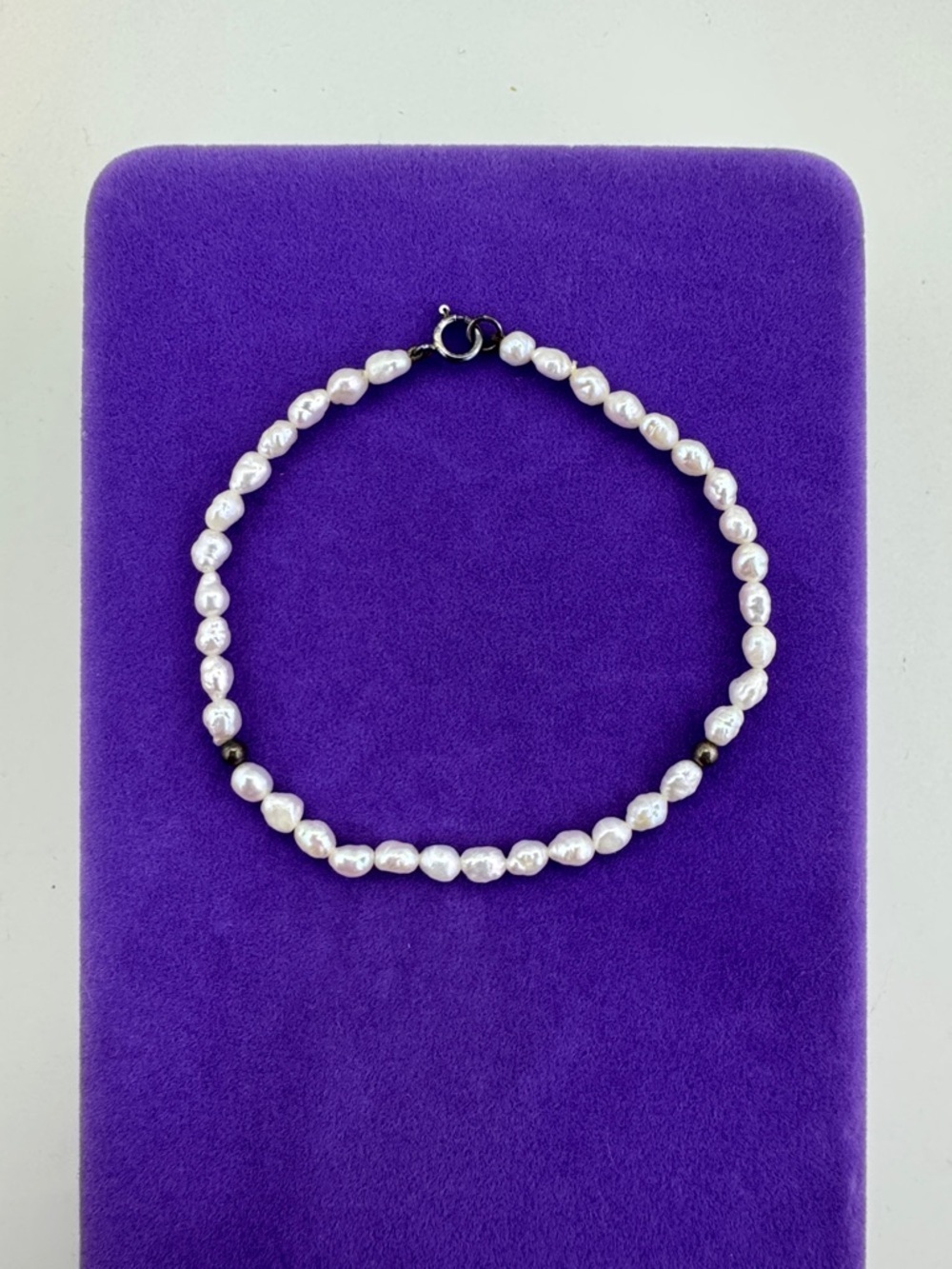 💛 Vintage 925 Freshwater Pearl Beaded Bracelet | Mermaidcore Ocean